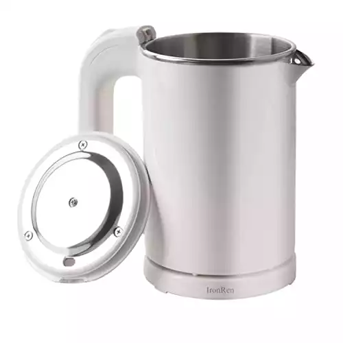  Travel Kettle Electric Small Stainless Steel - Portable Electric  Kettle for Boiling Water - Travel Tea Kettle - Portable Water Boiler - One  Cup Hot Water Maker - 350ml Travel Electric