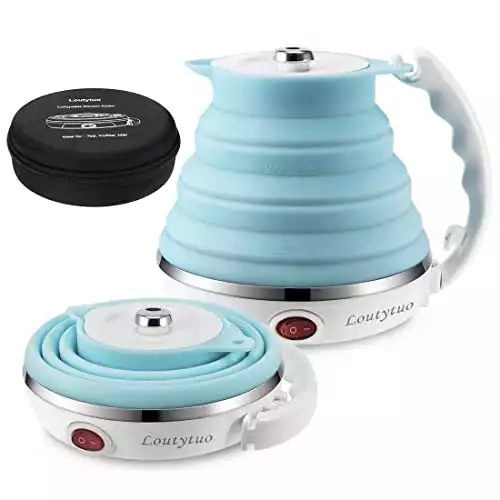 Portable Electric Kettle Travel Tea Kettle With 4 Preset