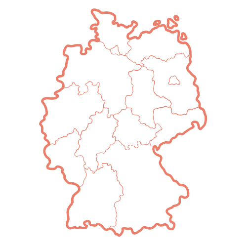 Germany map outline