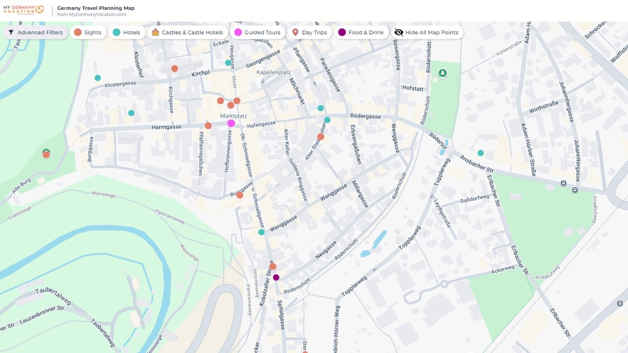 Planning map of Rothenburg