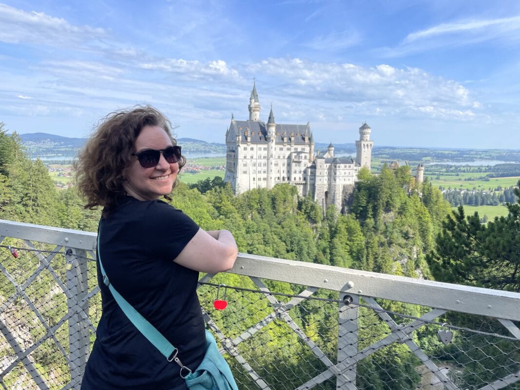 Cate at Neuschwanstein Castle