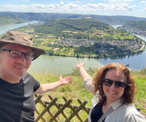 Cate and Aaron on the Rhine