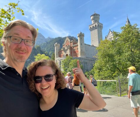 Cate and Aaron at Neuschwanstein Castle