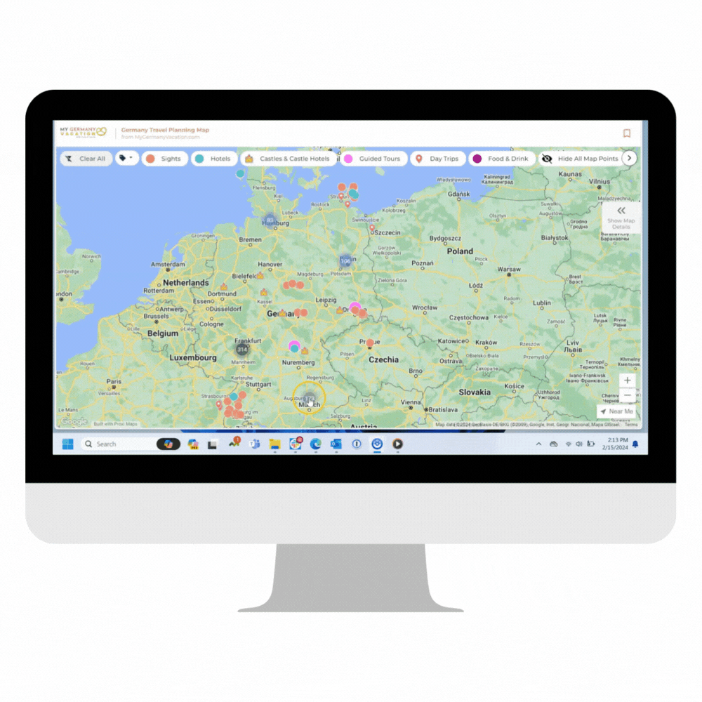 Germany Travel Planner Map